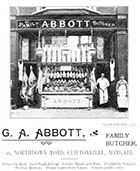 Northdown Road/G. A. Abbott Butcher No 16 [Guide 1903]
